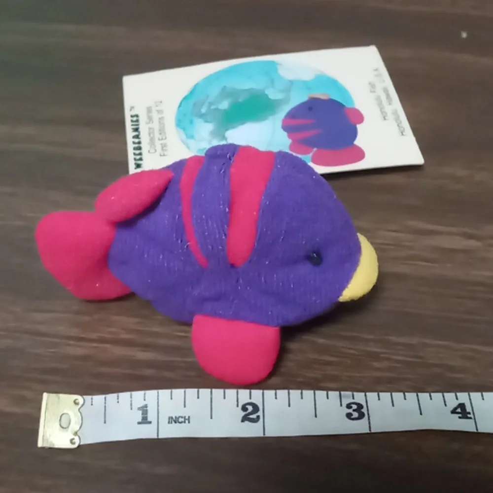 Weebeanies Honolulu Fish Keychain 1997 Princess Soft Toys NWT - Picture 5 of 5